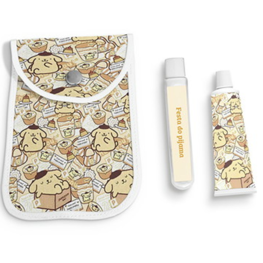 Kit Higiene Infantil Pompompurin Amarelo Personalizado