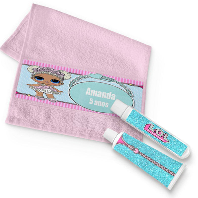 Kit Higiene Toalhinha Lol Surprise Modelo 2 Personalizado