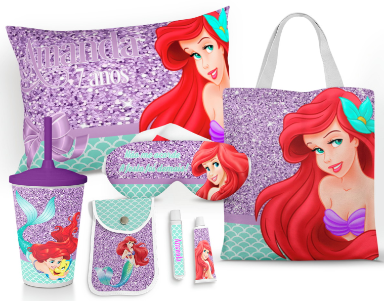 Kit Festa do Pijama Personalizado com 7 Itens