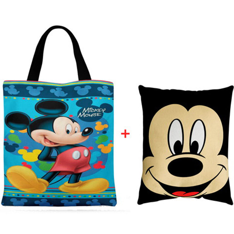 Almofada 20x30 Bolsa Ecobag Kit + Eco Bag Mickey — Sacola