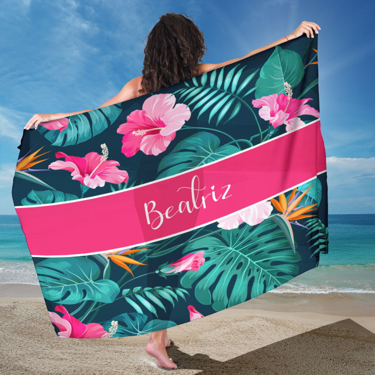 Kit 10 Cangas de Praia Personalizadas com Nome