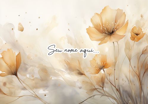 Canga de Praia Floral 59 As Amigas Personalizada com Nome