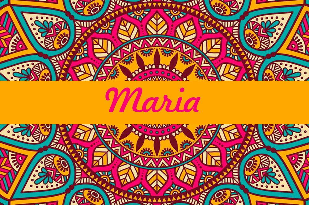 Canga de Mandala Indiana Colorida 2 Personalizada com Nome