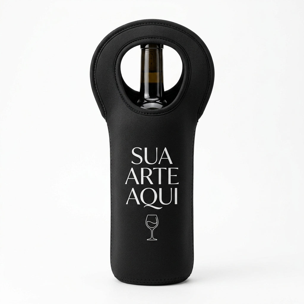 Porta Vinhos em Neoprene Sua Arte Aqui - DigiStampa