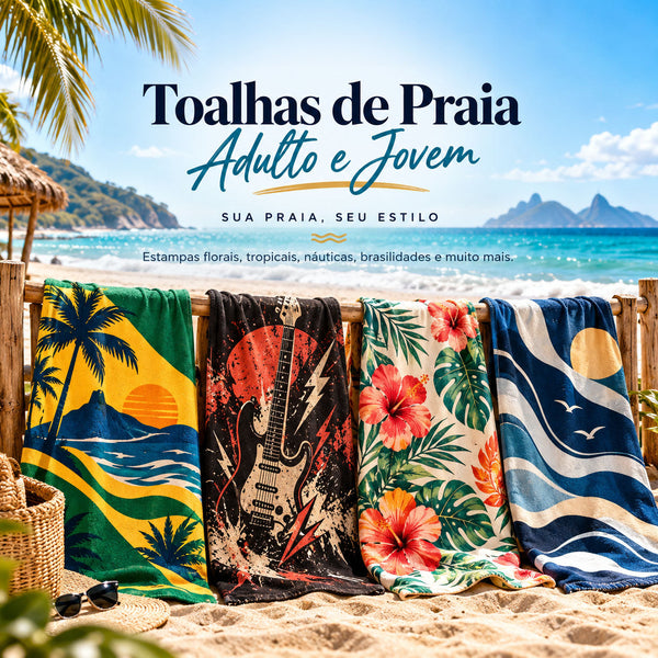 Toalhas de Praia Adulto e Jovem