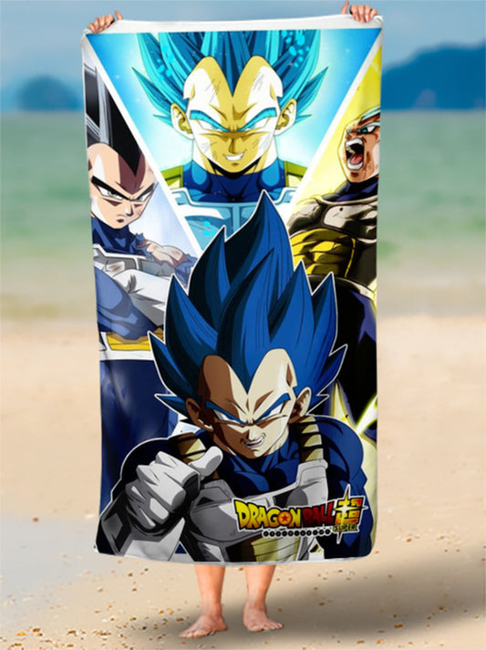 Toalha de Praia Goku Kaioken Personalize Nome Personalizada
