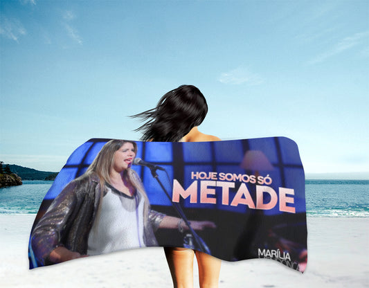 Toalha de Marília Mendonça Sou Fiel Com Nome Personalizada
