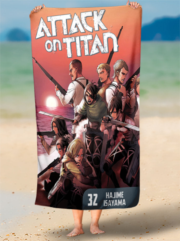 Toalha de Praia Attack On Titan Personalizada