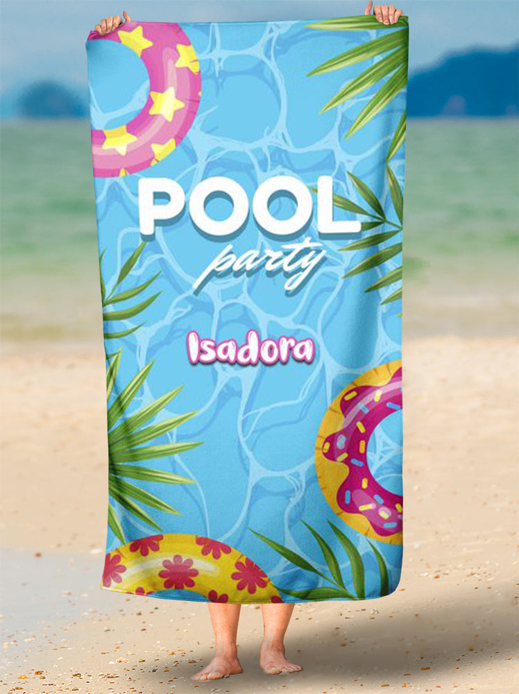 Toalha de Festa Na Piscina Pool Party Pool32 Personalizada