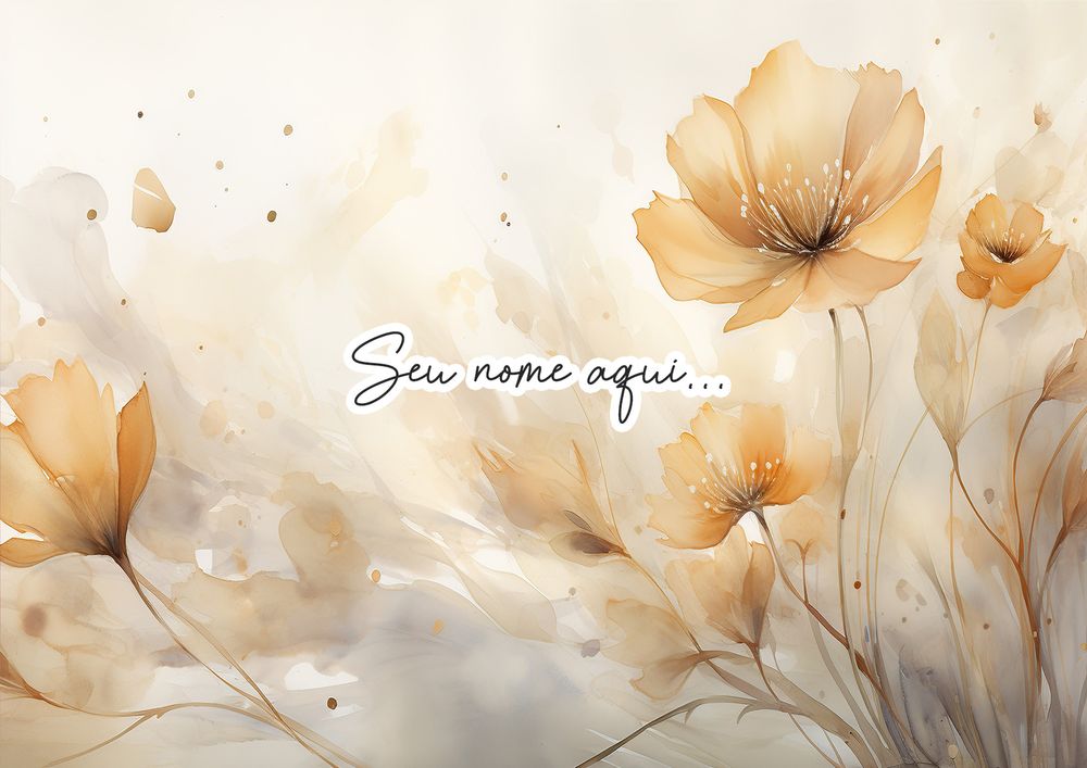 Canga de Praia Floral 59 As Amigas Personalizada com Nome
