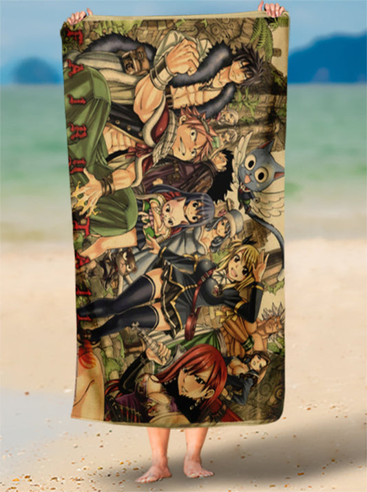 Toalha de Praia Juvia E Equipe Água Personalizada