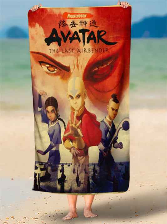 Toalha de Praia Avatar O Último Mestre Do Ar Personalizada
