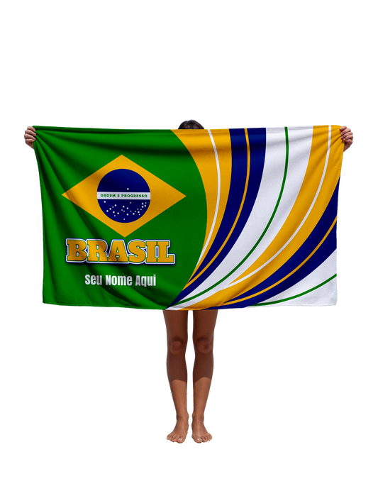 Toalha de Com Nome Edição Especial Copa Tbra18 Personalizada