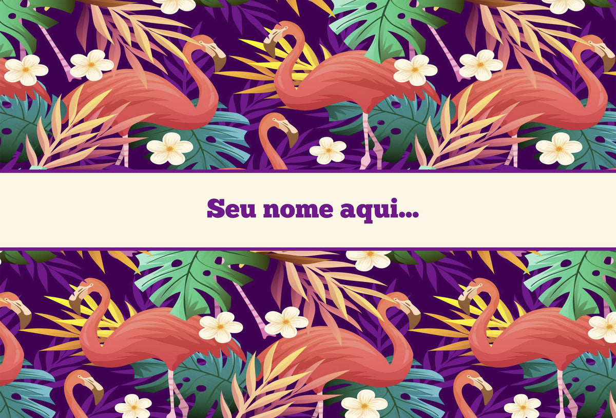 Canga de Praia Folhagem 55 Ideal Personalizada com Nome