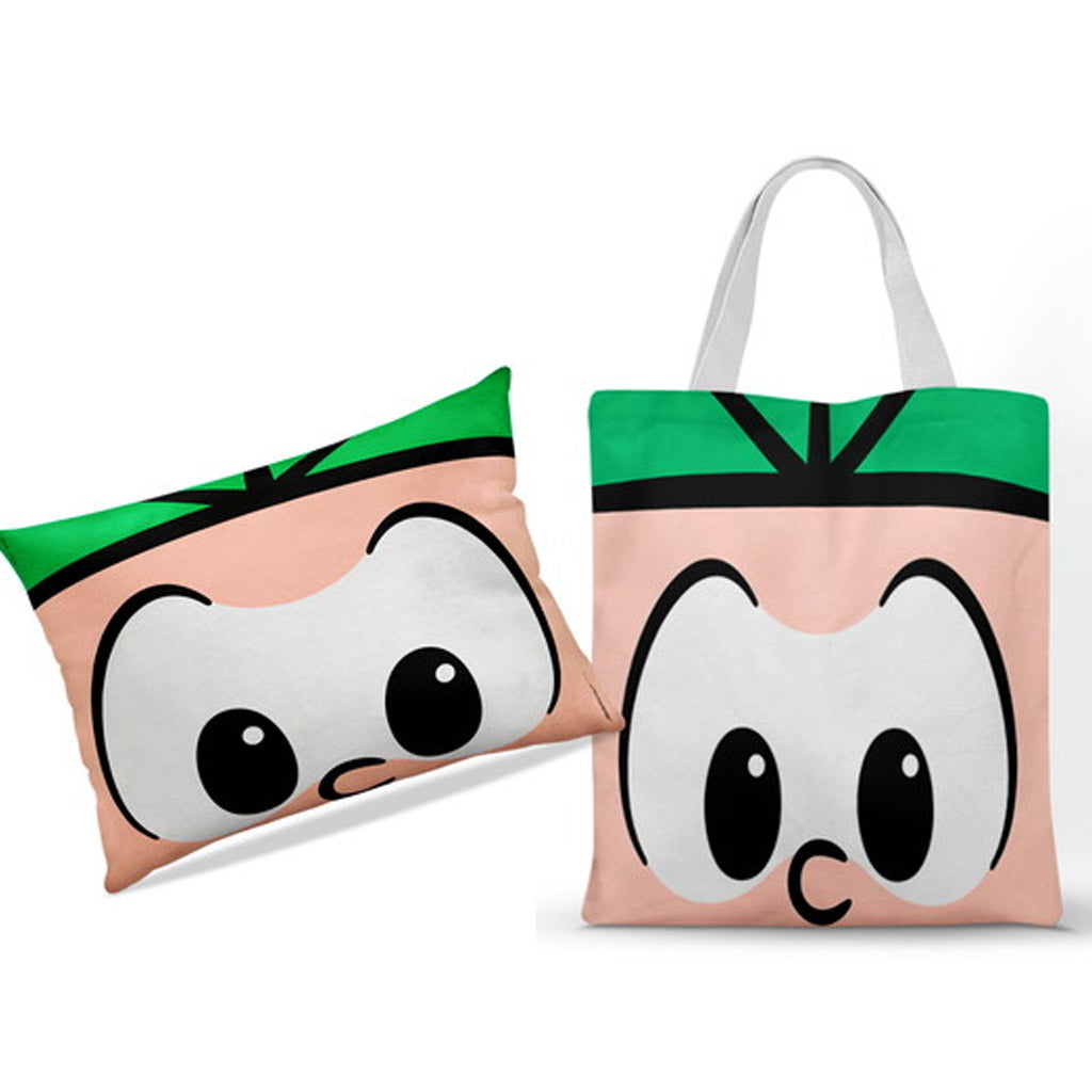 Almofada 20x30 Bolsa Ecobag Kit + Cebolinha — Sacola