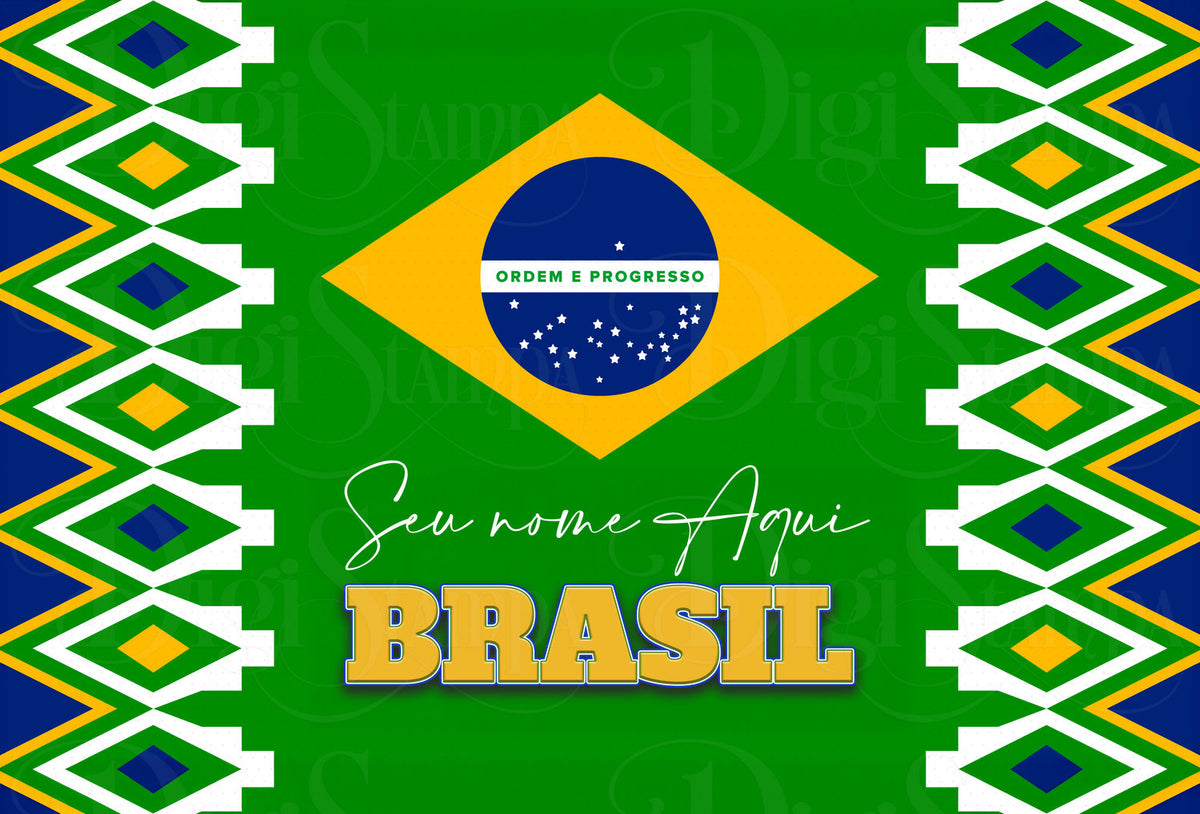 Canga de Copa Feminina Brasil 11 Personalizada com Nome