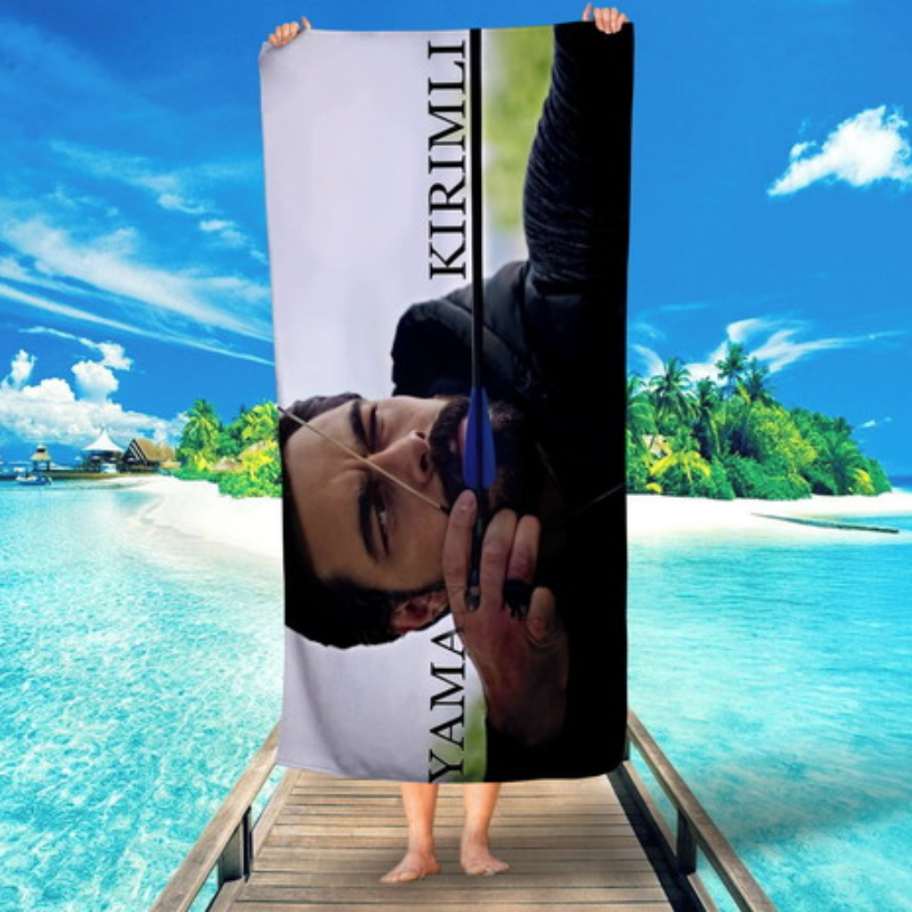 Toalha de Praia Emanet Novela Turca Lindo Nome Personalizada