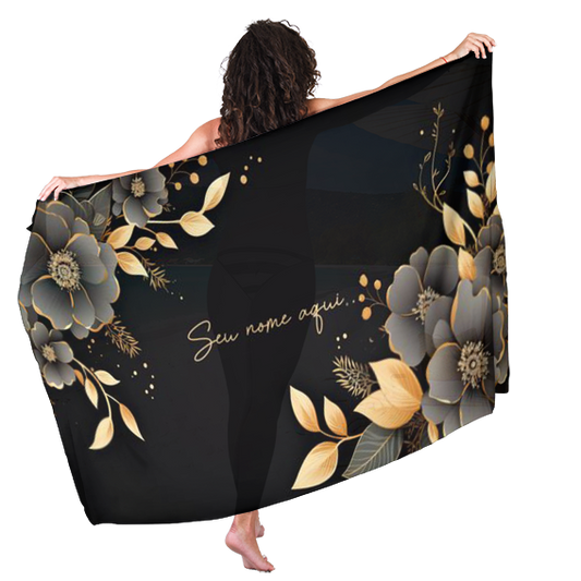 Canga de Floral 61 Para Madrinhas Personalizada com Nome