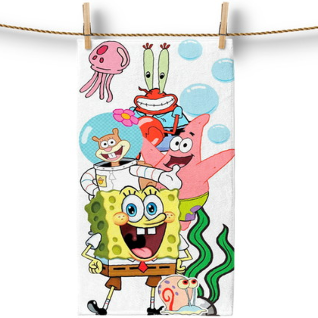 Toalha de Lavabo Bob Esponja Modelo 2 Personalizada
