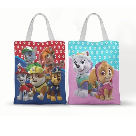 Ecobag personalizada Patrulha Canina: personagens coloridos, com alças.