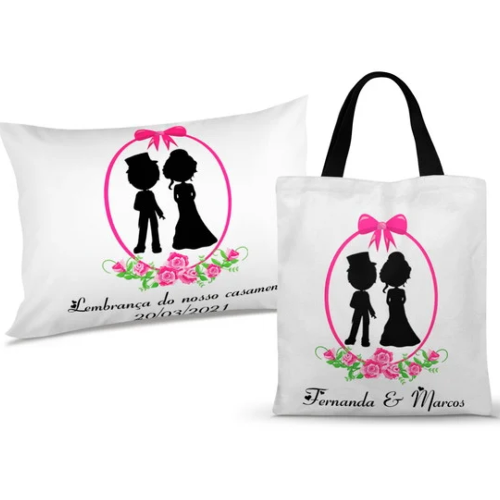 Almofada 20x30 Bolsa Ecobag Kit + Casamento — Sacola