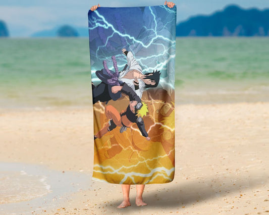 Toalha de Itachi Uchiha Arte Ninja Rara E Personalizada