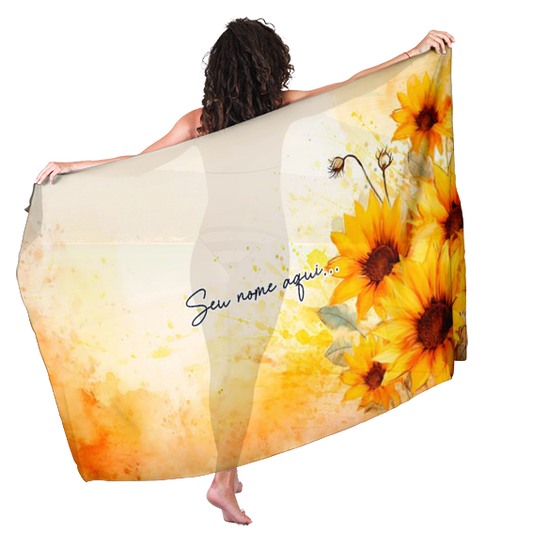 Canga de O Sol Para Um Girasol 17 Personalizada com Nome