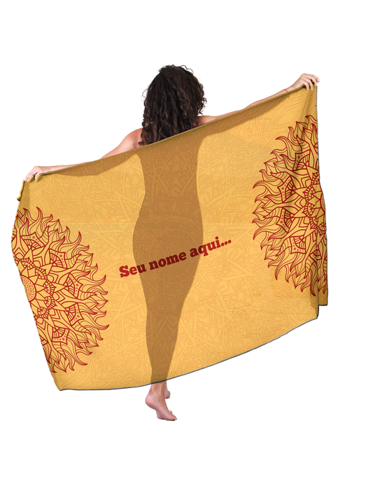 Canga de Mandala 07 Viagem De Amigas Personalizada com Nome