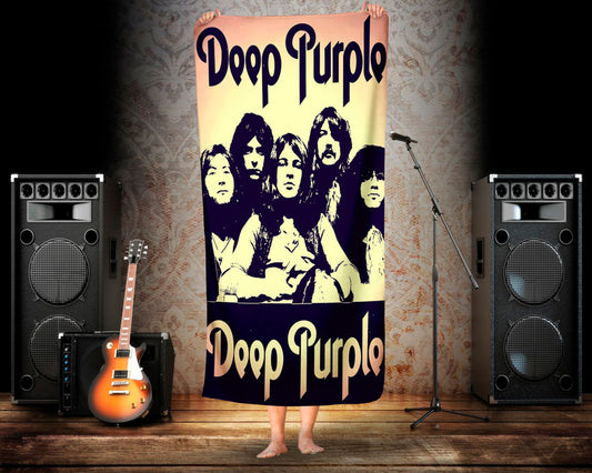 Toalha de Praia De Deep Purple Personalizada