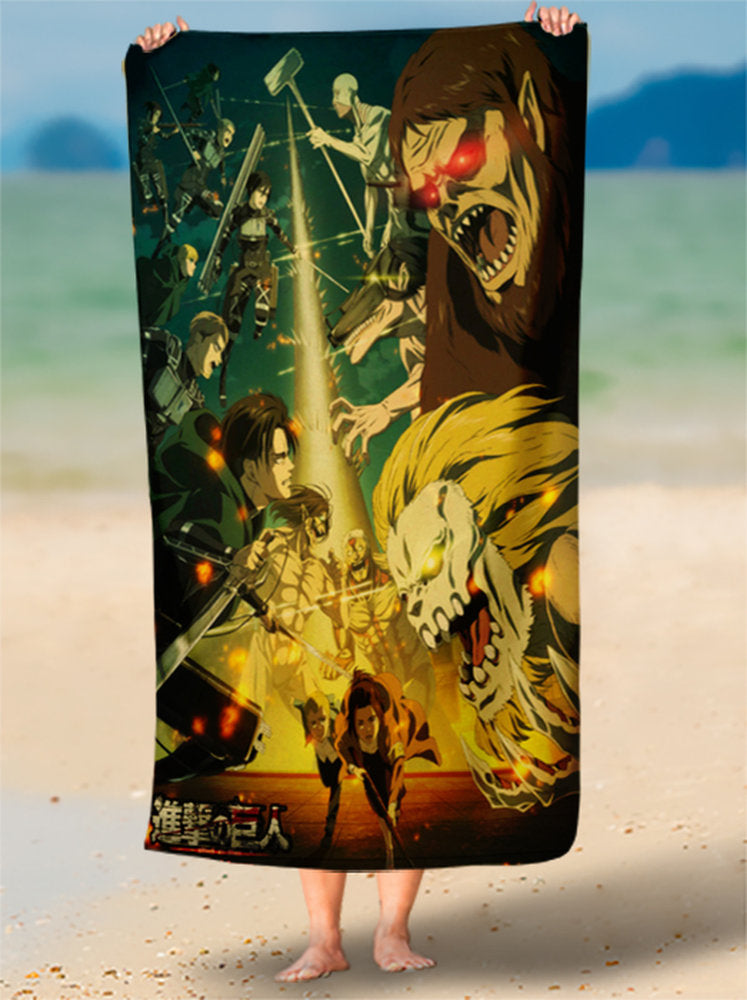 Toalha de Attack On Titan Sucesso Garantido Personalizada