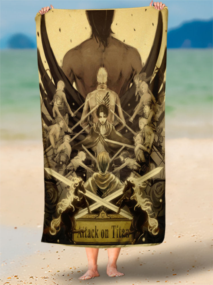 Toalha de On Titan Maciez E Alta Definição Personalizada