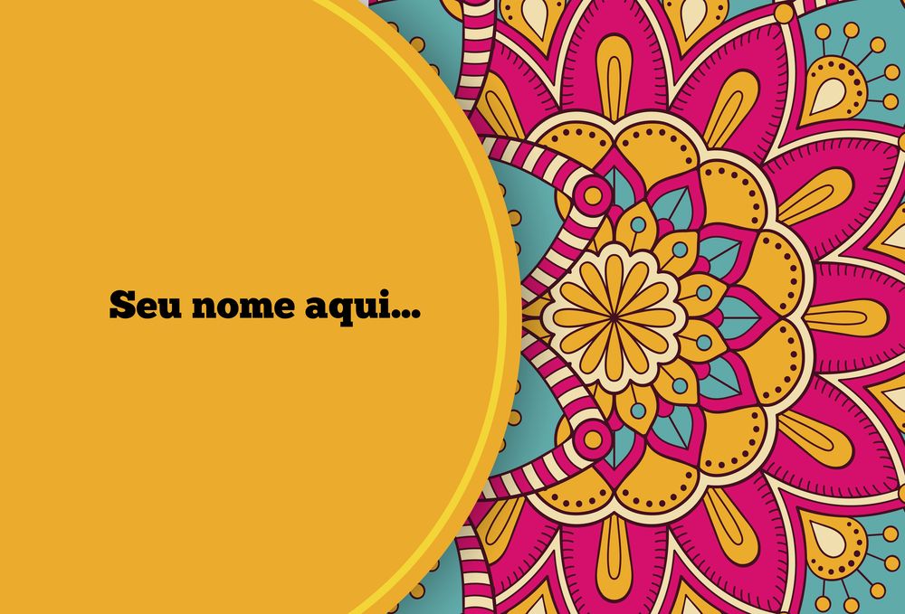 Canga de Praia Mandala 14 As Amigas Personalizada com Nome