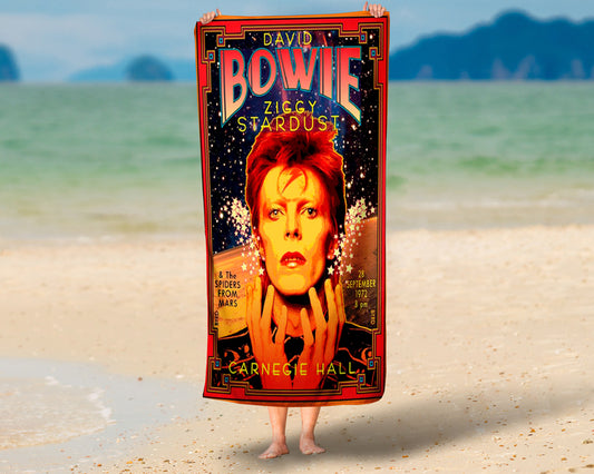 Toalha de Praia De David Bowie Modelo 4 Personalizada
