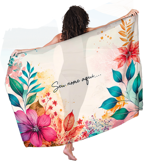 Canga de Floral 33 Das Madrinhas Personalizada com Nome
