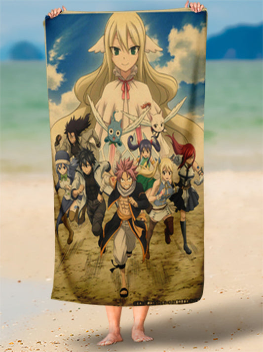 Toalha de Natsu E Magos Arte Para Presentear Personalizada