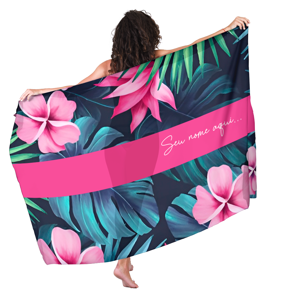 Canga de Na Viagem De Amigas 18 Personalizada com Nome