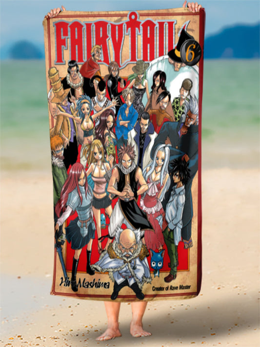 Toalha de De Juvia E Magos Arte Encantadora Personalizada