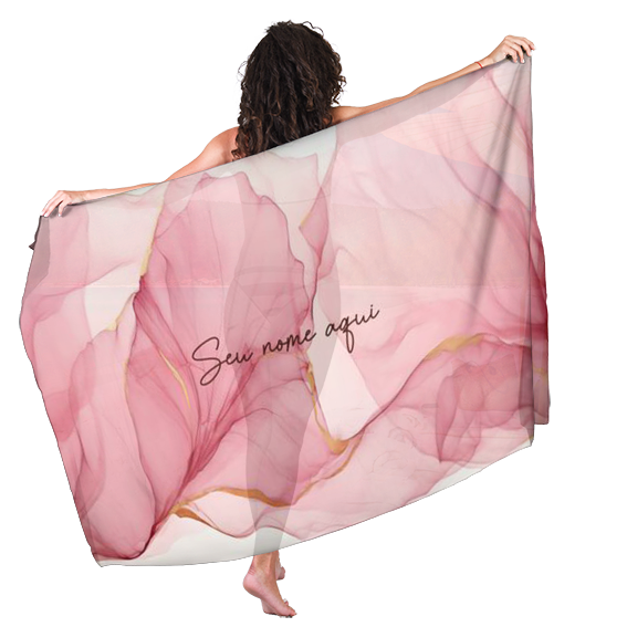 Canga de Floral Presentes E S 74 Personalizada com Nome