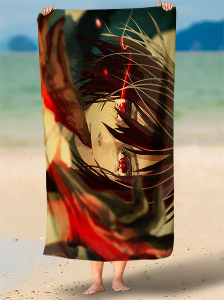 Toalha de Attack On Titan Secagem Super Rápida Personalizada