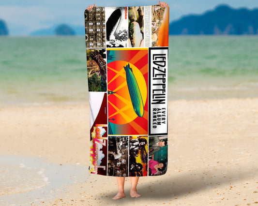 Toalha de Praia De Led Zepplin Modelo 2 Personalizada