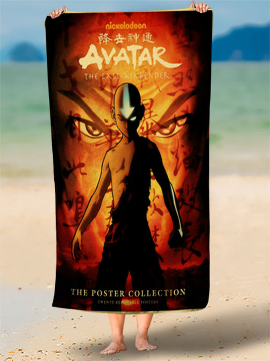 Toalha de Praia Avatar A Lenda De Aang Personalizada
