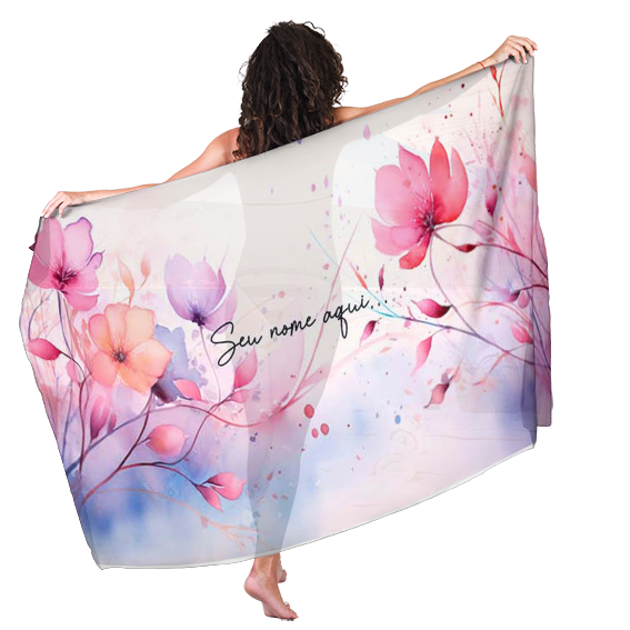 Canga de Grupo De Amigas Floral 22 Personalizada com Nome