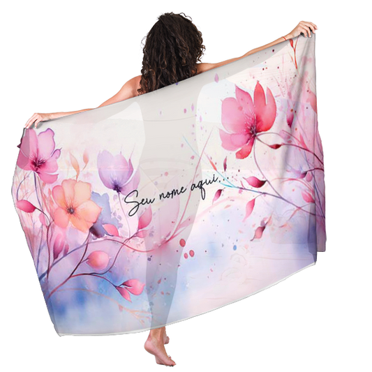 Canga de Grupo De Amigas Floral 22 Personalizada com Nome