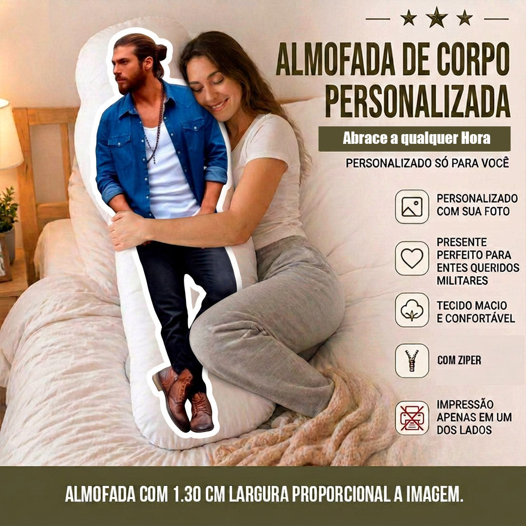 Almofada 20x30 Decorativa Cama Casal Solteiro com Sua Foto