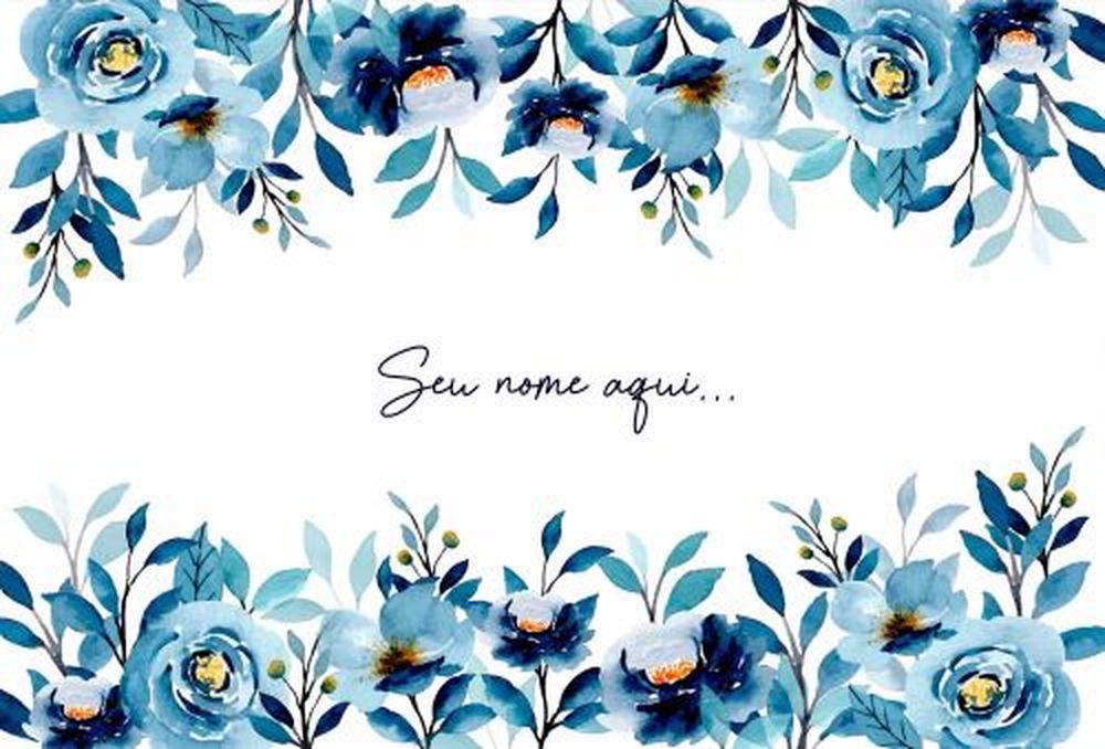 Canga de Praia Floral 25 Personalizada com Nome