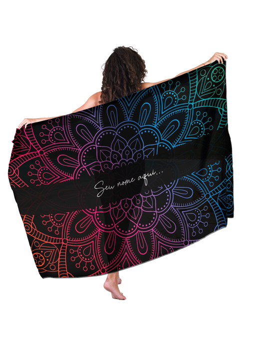 Canga de Praia Mandala 03 Suas Amigas Personalizada com Nome