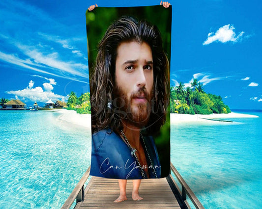 Toalha de Praia De Can Yaman Saída Personalizada
