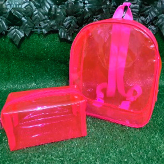 Kit Mochila Neon e Nécessaire Box Personalizado