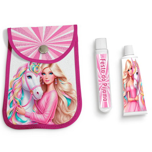 Kit Higiene Infantil Barbie Modelo 2 Personalizado