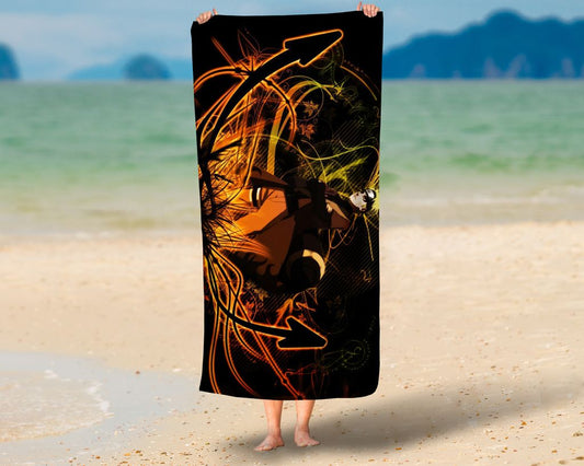 Toalha de Sasuke Uchiha Poder Ninja Exclusivo Personalizada